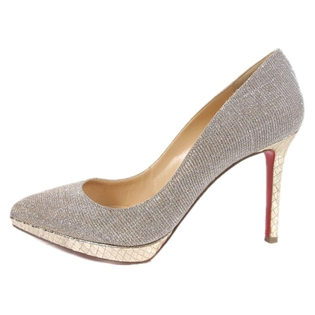 クリスチャンルブタン Christian louboutin グリッター × パ-