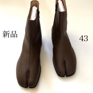 マルタンマルジェラ(Maison Martin Margiela)の新品/43 メゾン マルジェラ ダークブラウン フラットソール 足袋ブーツ(ブーツ)