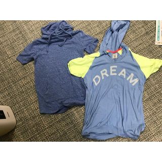 ザラ(ZARA)のZARA、H&M Tシャツパーカー2着セット(Tシャツ/カットソー(半袖/袖なし))