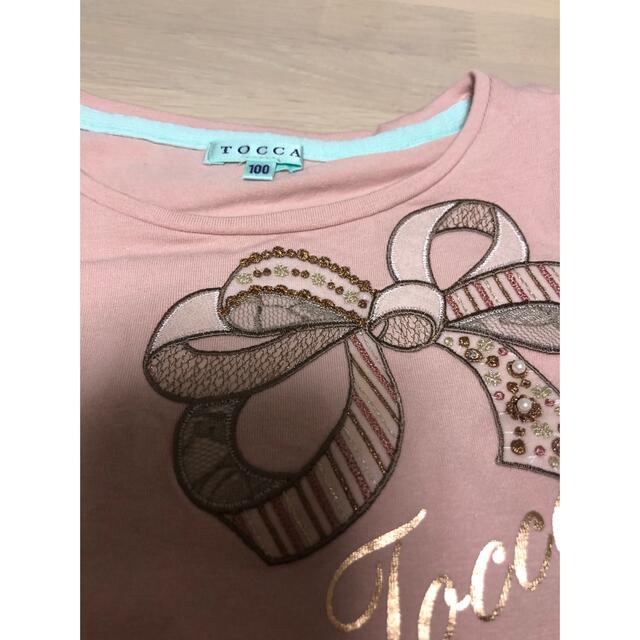 TOCCA(トッカ)の★専用★TOCCA リボン　カットソー　100  キッズ/ベビー/マタニティのキッズ服女の子用(90cm~)(Tシャツ/カットソー)の商品写真