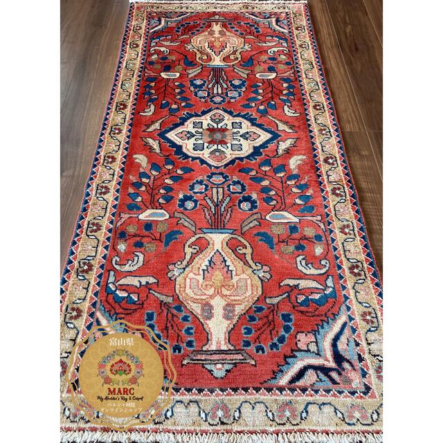 ルードバー産 ペルシャ絨毯 145×72cmの通販 by My Aladdin’s Rug｜ラクマ