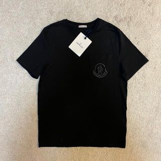 モンクレール(MONCLER)の［新品未使用］モンクレール レタリングロゴTシャツ　ブラック(Tシャツ/カットソー(半袖/袖なし))