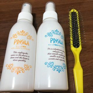 プリシラ(PRISILA)のPRiSiLAウィッグ用　デオドラント＆ヘアースタイリングミスト＆専用ブラシ(ヘアケア)