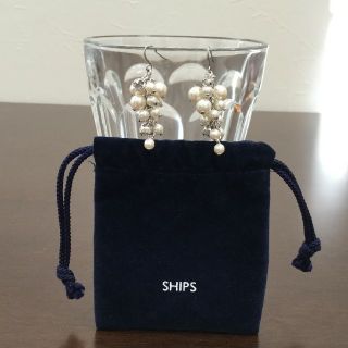 シップス(SHIPS)のSHIPS パール ピアス  結婚式 セレモニー(ピアス)