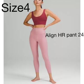 ルルレモン(lululemon)のルルレモン　Align High-Rise Tight 24 くすみピンク(レギンス/スパッツ)