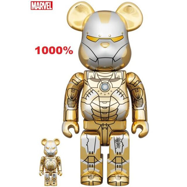 BE@RBRICK SORAYAMA IRONMAN REVERSE 1000％ エンタメ/ホビーのフィギュア(アメコミ)の商品写真