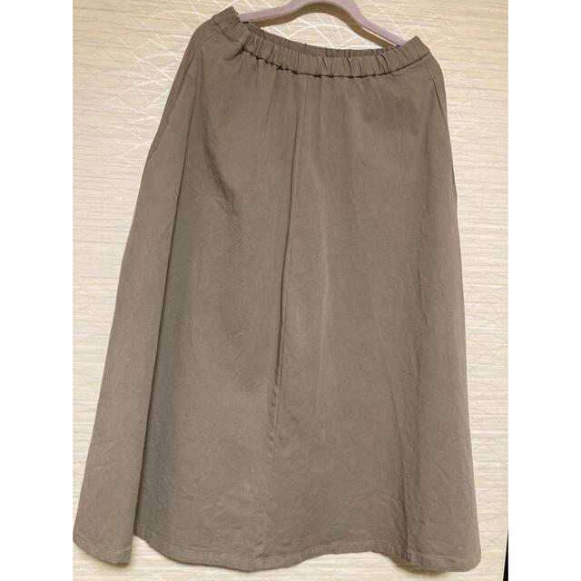 MUJI (無印良品)(ムジルシリョウヒン)の無印良品🍀縦横ストレッチチノフレアースカート レディースのスカート(ロングスカート)の商品写真