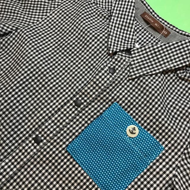 STUDIO MINI(スタジオミニ)のSTUDIO.MINI…男の子長袖シャツ…(110センチ)…新品未使用 キッズ/ベビー/マタニティのキッズ服男の子用(90cm~)(Tシャツ/カットソー)の商品写真