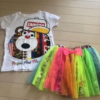 ジャム(JAM)のほーちゃん様☆おまとめ　110cm　JAM　半袖　Tシャツ　チュール　キュロット(スカート)