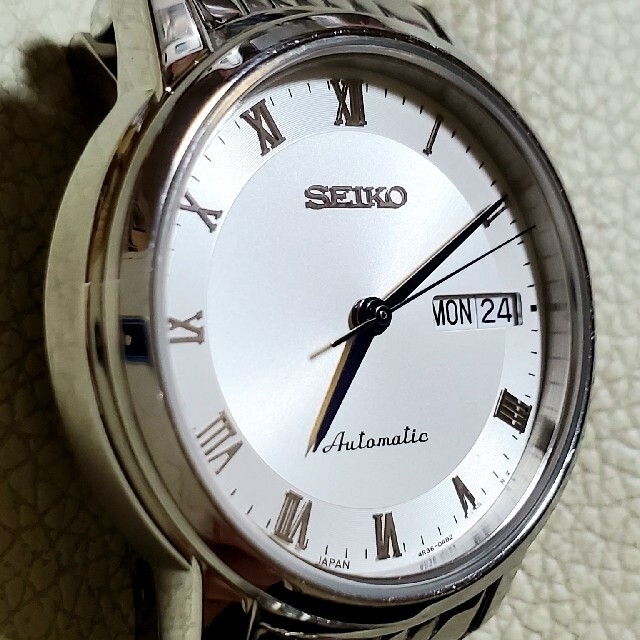 SEIKO - 美品 SEIKO セイコー プレサージュ デイデイト シルバー 裏