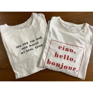 ザラキッズ(ZARA KIDS)のZARA キッズ　Tシャツ10歳用140cm 2枚セット(Tシャツ/カットソー)