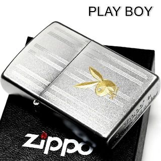 ジッポー(ZIPPO)の送料無料☆zippo☆PLAYBOY☆ゴールドバニー☆ストライプ☆ジッポ(タバコグッズ)