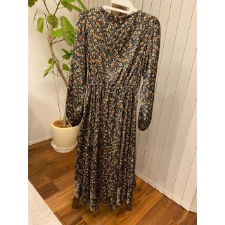 nano・universe - 美品 花柄 ワンピース 38 ナノユニバース 小花柄の