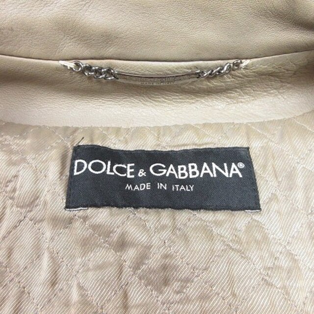 DOLCE&GABBANA(ドルチェアンドガッバーナ)のドルチェ&ガッバーナ ドルガバ DOLCE&GABBANA ラム レザー ミリタ メンズのジャケット/アウター(ブルゾン)の商品写真