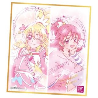 プリキュア　色紙ART6　レア色紙　14.キュアハート＆マナ(その他)