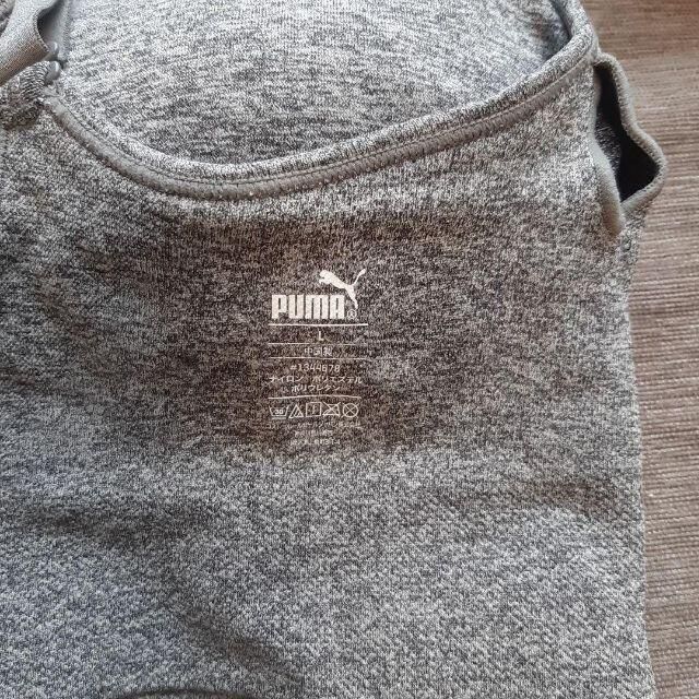 PUMA(プーマ)のプーマ　PUMA　スポーツブラ　ブラトップ　グレー　ブラック　セット レディースの下着/アンダーウェア(その他)の商品写真