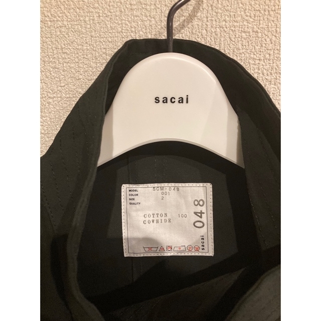 sacai(サカイ)の22SS サカイ sacai サイズ2 モッズコート　ブラック メンズのジャケット/アウター(モッズコート)の商品写真