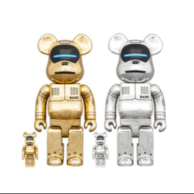 MEDICOM TOY(メディコムトイ)のBE@RBRICK SORAYAMA × BABY MILO 100&400％ エンタメ/ホビーのフィギュア(その他)の商品写真