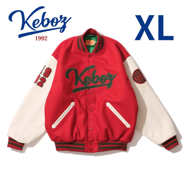 即日発送KEBOZ STADIUM JACKET【red/赤色】XL