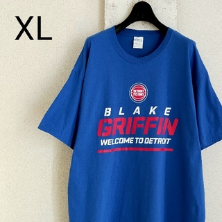 フルーツオブザルーム Tシャツ　カットソー　XL ブルー　NBA　ピストンズ(Tシャツ/カットソー(半袖/袖なし))