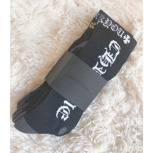 未使用】Chrome Hearts ソックス靴下 L 3足セット-
