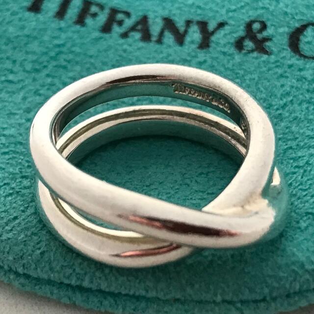 Tiffany クロスリング8.5号　希少アクセサリー