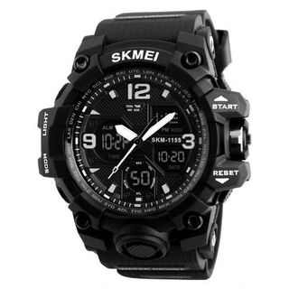 SKMEI 1155B スポーツウォッチ（ブラック）(腕時計(デジタル))