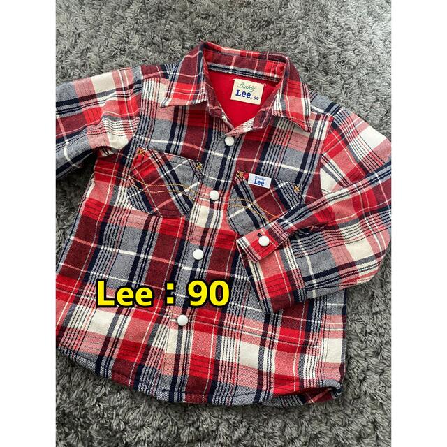 Lee(リー)のチェックシャツ キッズ/ベビー/マタニティのキッズ服男の子用(90cm~)(ブラウス)の商品写真