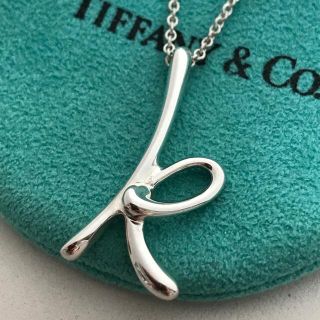 ティファニー(Tiffany & Co.)のTiffanyラージイニシャルk ネックレス 美品(ネックレス)