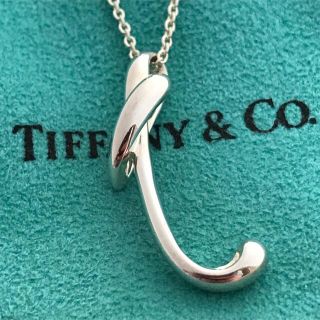 ティファニー(Tiffany & Co.)のTiffanyラージイニシャルt ネックレス 美品(ネックレス)