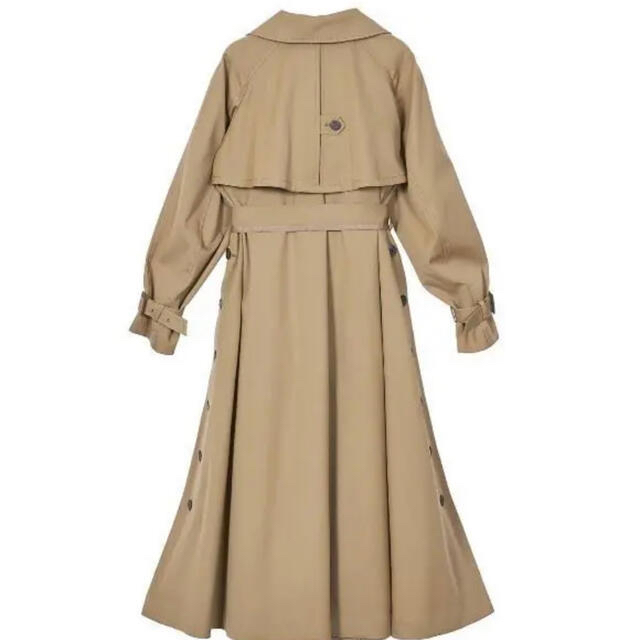 Ameri VINTAGE(アメリヴィンテージ)のMINIMAL FLARE LONG TRENCH COAT アメリヴィンテージ レディースのジャケット/アウター(トレンチコート)の商品写真