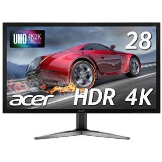 エイサー(Acer)のAcerゲーミングモニター 28インチ 4K KG281KAbmiipx(ディスプレイ)