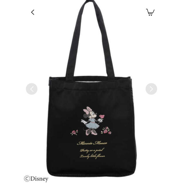 Maison de FLEUR - 新品 メゾンドフルール Disney ミニー パイピングトートバッグ ブラック