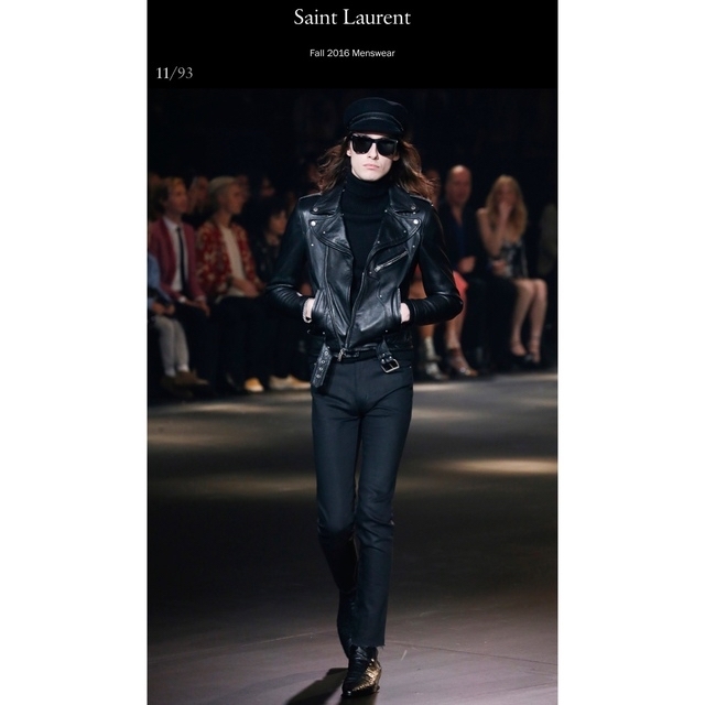 Saint Laurent(サンローラン)の超希少 サンローラン 16aw ギター レザー 44 ライダース ジャケット メンズのジャケット/アウター(ライダースジャケット)の商品写真