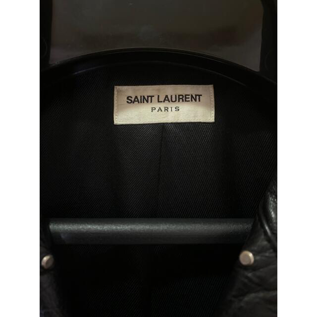 Saint Laurent(サンローラン)の超希少 サンローラン 16aw ギター レザー 44 ライダース ジャケット メンズのジャケット/アウター(ライダースジャケット)の商品写真