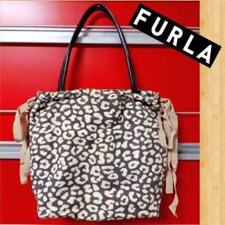 フルラ(Furla)の購入45000円 FURLA レオパード キャンバス トートバッグ ショルダー(トートバッグ)