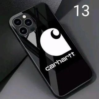 carhartt  カーハート iPhone13 ケースカバー ハード  黒 白(iPhoneケース)