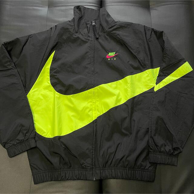 NIKE BIG SWOOSH アノラック ハーフジップ ナイロンジャケット 黒