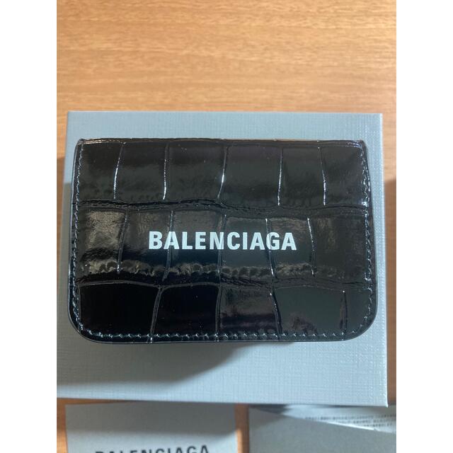 Balenciaga 三つ折り バレンシアガ ミニウォレット クロコダイル 財布 レディース 財布 三つ折り クロコ柄 早割