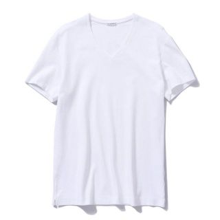 バーニーズニューヨーク(BARNEYS NEW YORK)の本日限定クロスクローゼット Suvin Platinum Vネック 白（M）2点(Tシャツ/カットソー(半袖/袖なし))