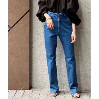 スピックアンドスパン(Spick & Span)の【5 1/2】 BEAUTY-LINE SLIT DENIM(デニム/ジーンズ)