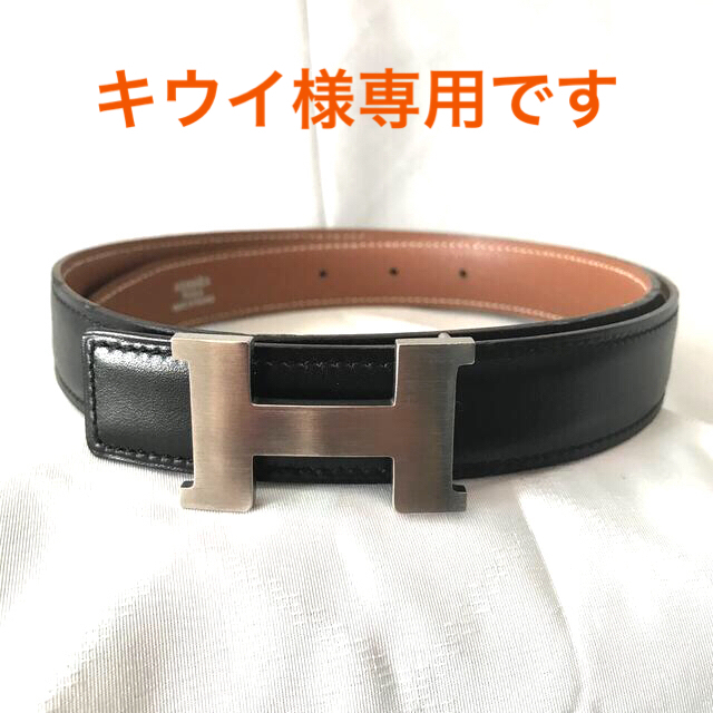 Hermes(エルメス)の専用です⭐︎エルメス☆ミニコンスタンス　Hベルト　マットシルバー レディースのファッション小物(ベルト)の商品写真