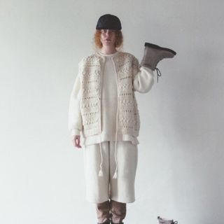 ネストローブ(nest Robe)のネストローブ♡ペルークロシェ2wayニットベスト(ベスト/ジレ)