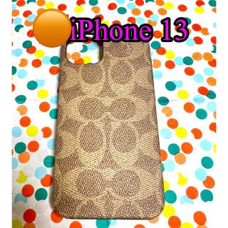 コーチ(COACH)の🟠【iPhone 13】COACH レザーケース(iPhoneケース)