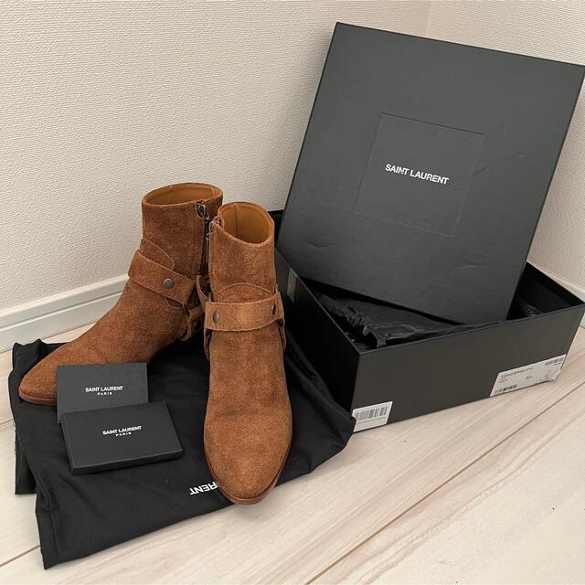 予約販売品 SAINT LAURENT ハーネスブーツ ワイアット スエード クロコ 予約販売品 SAINT LAURENT ハーネスブーツ ワイアット スエード クロコ