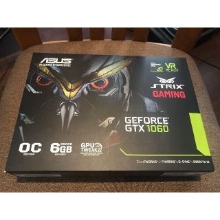 エイスース(ASUS)のASUS STRIX-GTX1060-DC2O6G 6GB グラフィックボード(PCパーツ)