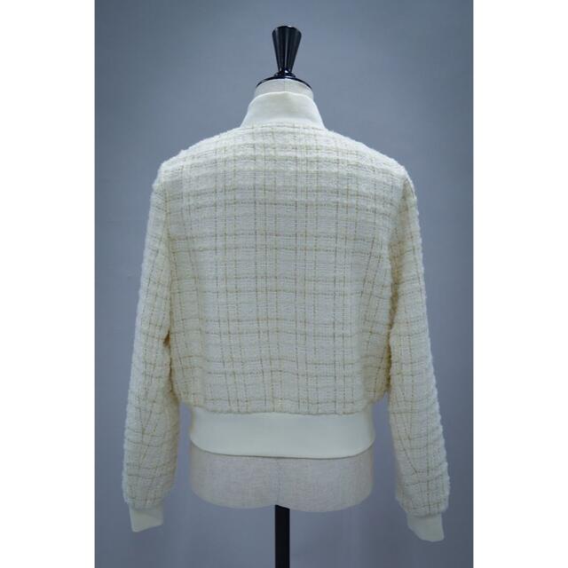 シェリエ♡オリジナルツイードブルゾン　ホワイト レディースのジャケット/アウター(ブルゾン)の商品写真