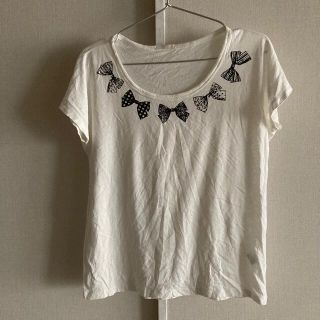 ジーユー(GU)の★5点2222円～★  GU　ジーユー　カットソー　トップス　リボン　Tシャツ(Tシャツ(半袖/袖なし))