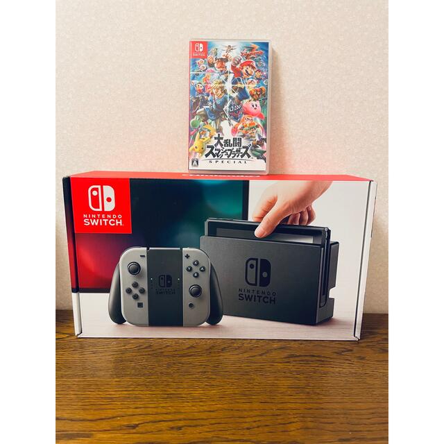 Nintendo Switch(ニンテンドースイッチ)のニンテンドー Switch本体+大乱闘スマッシュブラザーズSPECIAL エンタメ/ホビーのゲームソフト/ゲーム機本体(家庭用ゲーム機本体)の商品写真