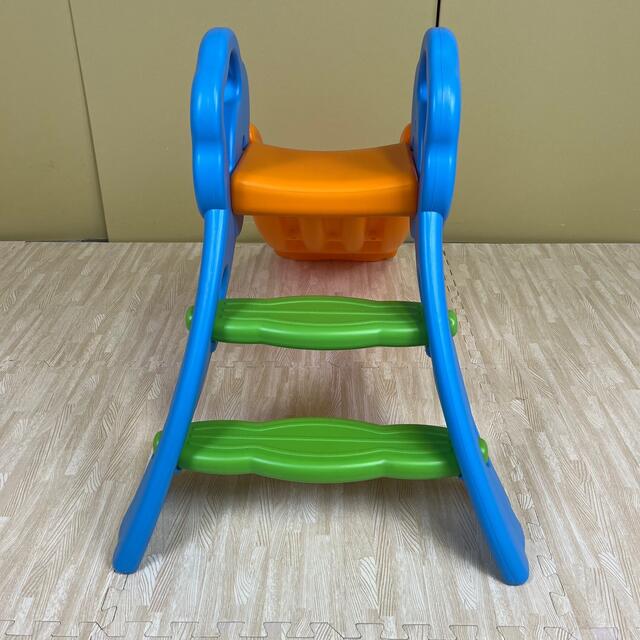 室内使用品 ☆美品☆ 小さな滑り台 折り畳み 分解可能 オレンジブルーグリーン 3